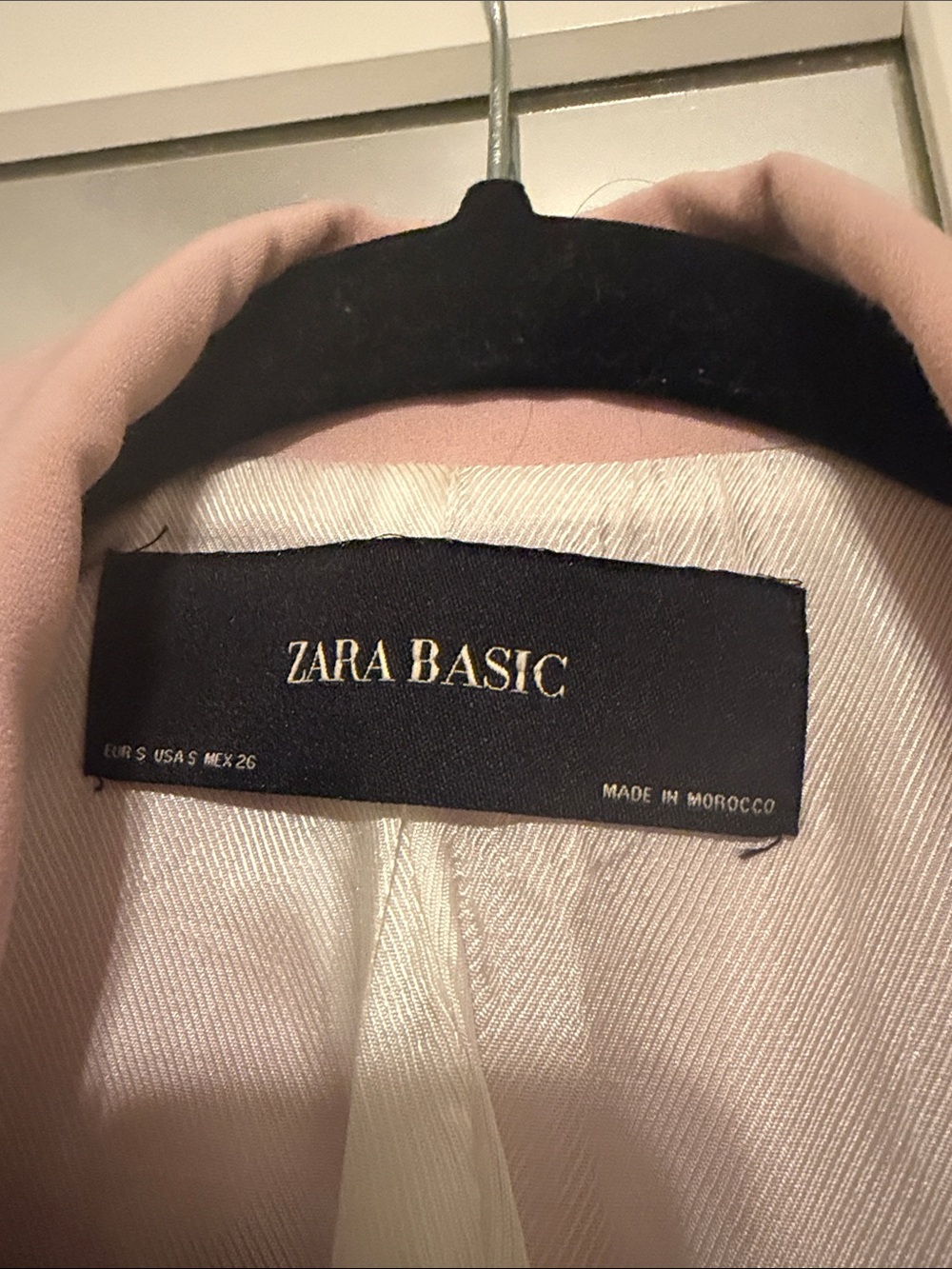 Zara Blazer Jacket in Pale Pink - Picture 2 of 5
